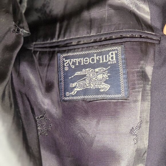 Burberry Navy Oversized Vintage Blazer - Picture 9 of 9